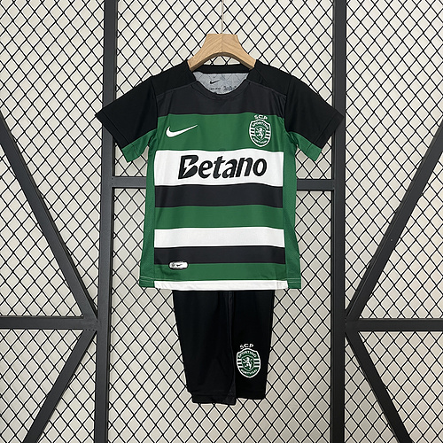 24-25 Kids Sporting Lisbon Home Size- 16-28